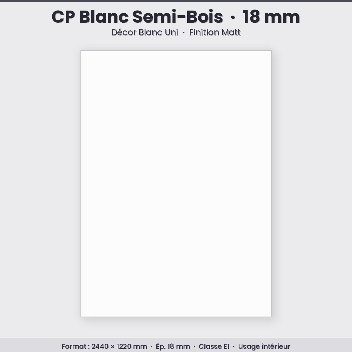 cp blanc semi-bois (18mm)