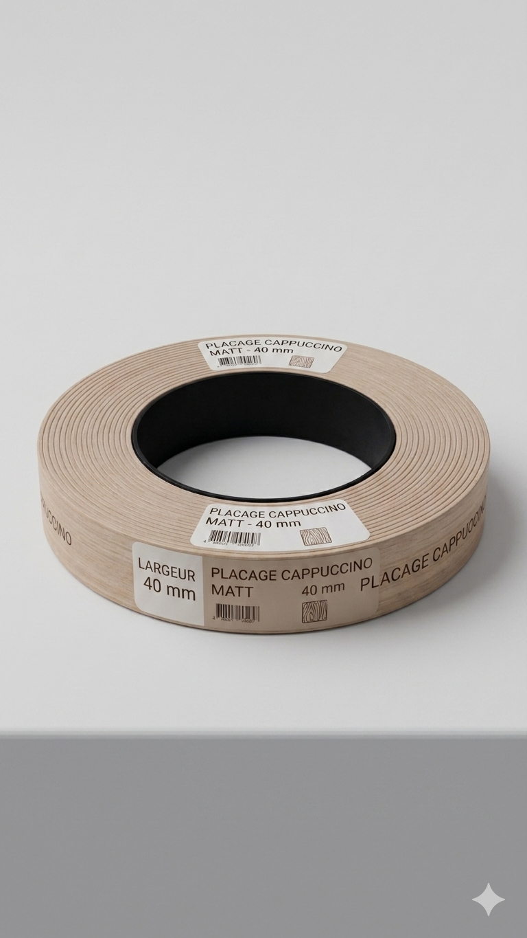 Placage cappuccino matt 40 mm
