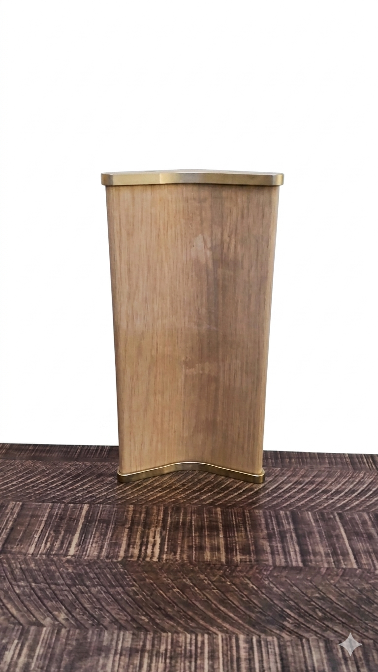 Range bouteille couleur bois