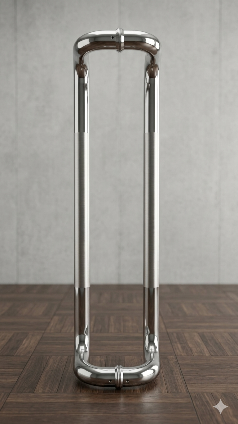 poignet Aluminium pour grand porte modèle ovale grand
