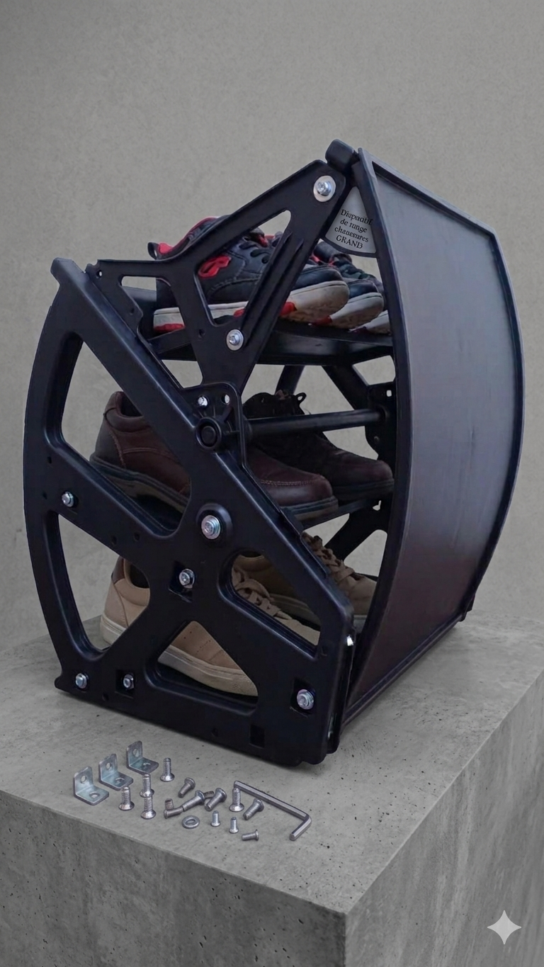 dispositif  de range chaussure grand fer
