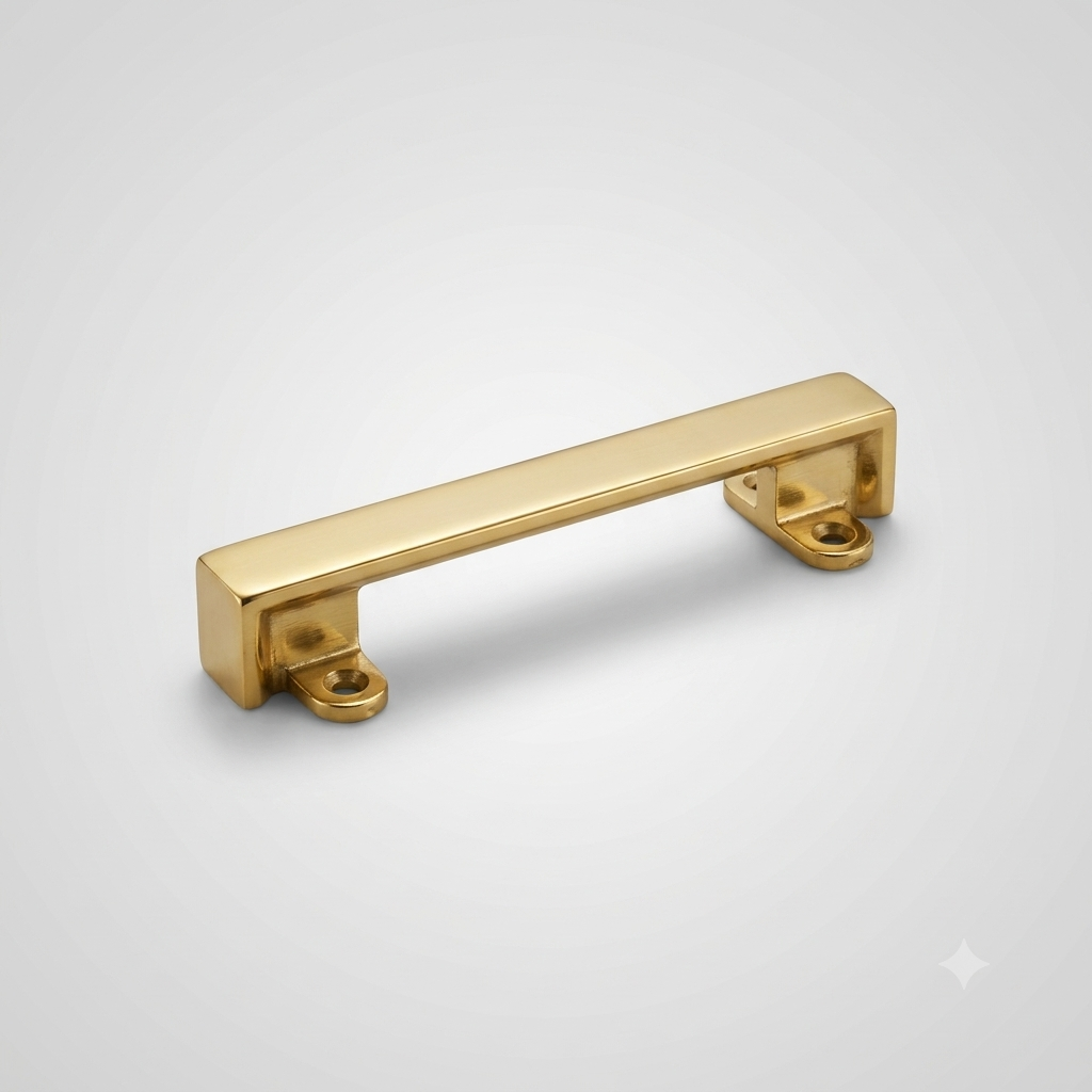BOUTON RECTANGLE GRAND DORE